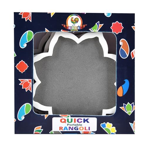 Cock Brand Cock Quick Portable Rangoli - 4 Inches X 4pcs Your On-The-Go Diwali Rangoli Solution to Elevate Your Festive Decor and Celebrations - Image 2