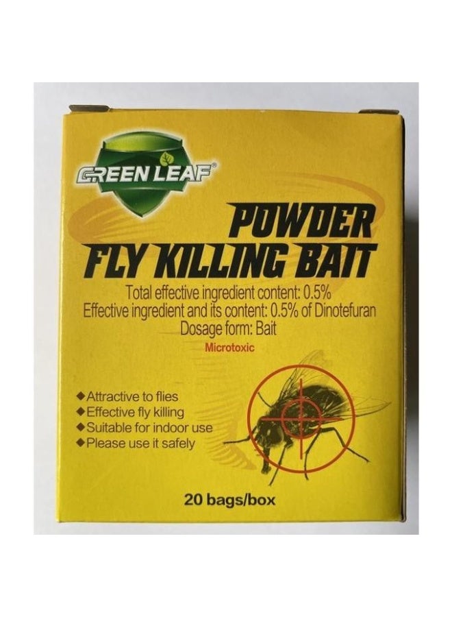 Green Leaf Powder Fly Killing Bait Eco-Friendly Effective Medicine Insecticide Roach Killer Pest Control(50pcs) - Image 2
