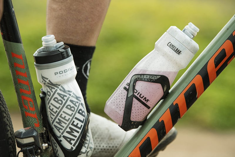 CamelBak Podium Chill Insulated Bike Water Bottle - Easy Squeeze Bottle - Fits Most Bike Cages - 24oz  Purple - Image 5