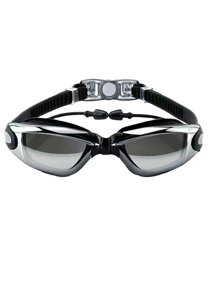 QUTOOB - Professional Waterproof Swimming Goggles - Anti Fog Swimming Goggles With Ultra Wide And Crystal Clear View and UV Protection - Swim Goggles Kit Comes With Storage Box Nose Clip And Earplugs - Image 1