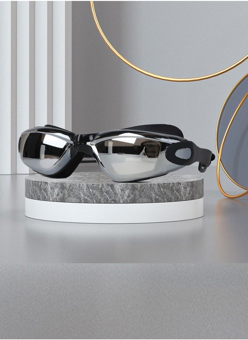 QUTOOB - Professional Waterproof Swimming Goggles - Anti Fog Swimming Goggles With Ultra Wide And Crystal Clear View and UV Protection - Swim Goggles Kit Comes With Storage Box Nose Clip And Earplugs - Image 1