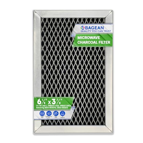 Bagean Microwave Charcoal Filter 6.15” x 3.95” for JX81J WB02X11536 WB06X10823 GE Microwave Filter Replacement - Vent Carbon Filter Freshens and Filters Kitchen Air in Over-The-Range Oven Stove Fan - Image 1