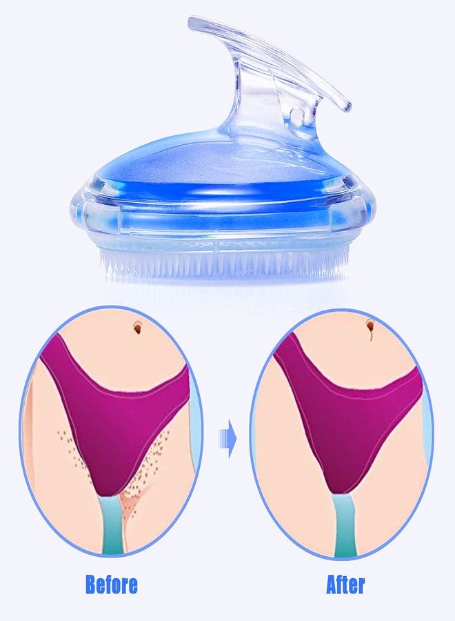 تايلامي فرشاة تايلايمي لتقشير البشرة وعلاج الشعر النامي تحت الجلد - لعلاج ومنع ظهور نتوءات منطقة البكيني ونتوءات الحلاقة - حل لبشرة ناعمة كالحرير للرجال والنساء (أزرق) - Image 5