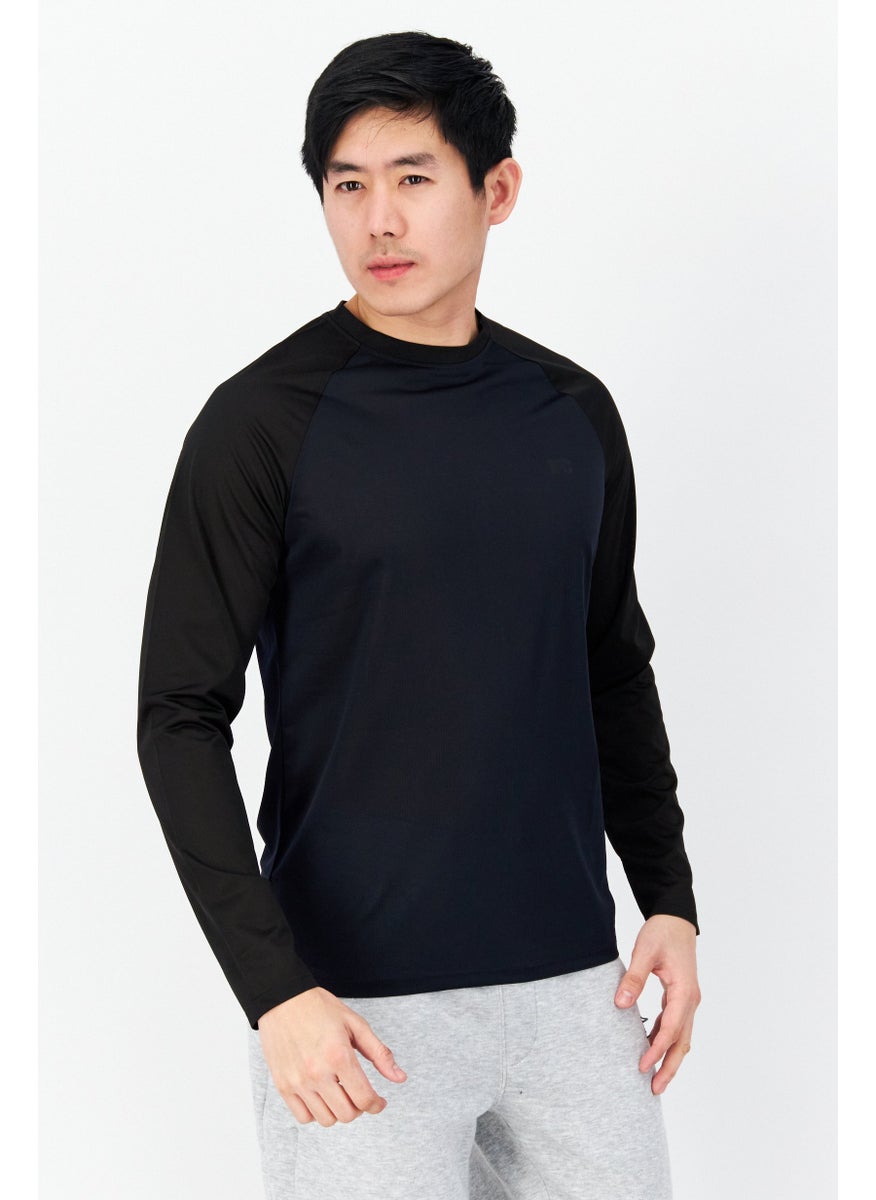 Men Crew Neck Long Sleeve Textured T-Shirt, Navy - pzsku/Z490338812A9CFA4A9D6EZ/45/_/1724351030/7d0aead5-dfde-4a01-b72e-a067f829260e