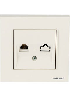 Netelsan Data Socket Rj 45 Cat6 + Frame Included 