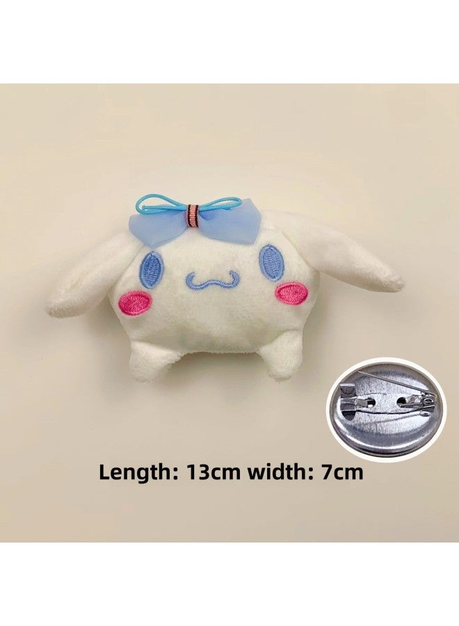 Fabric Cartoon Accessories Yugui Dog Accessories DIY Headdress Accessories Hair Accessories Shoes And Socks Package Cartoon Head-Color:Yugui Dog (large) Brooch  - Image 1