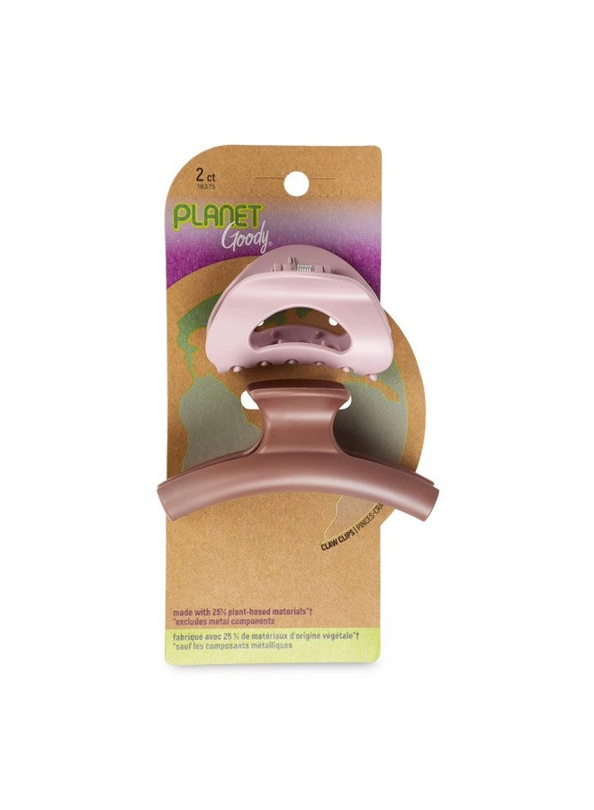 Goody Planet Goody Slideproof Claw Clips 2Ct Blush And Rust - Image 1
