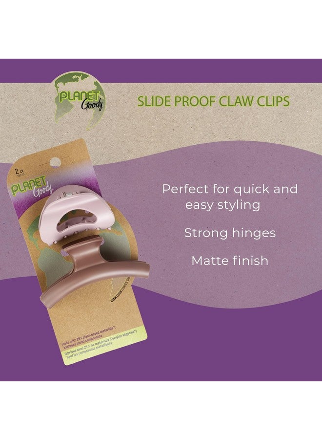 Goody Planet Goody Slideproof Claw Clips 2Ct Blush And Rust - Image 3