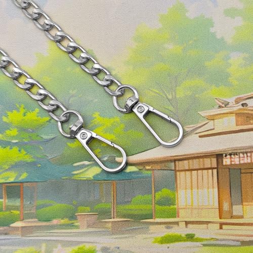 Hongbaite 3 Pack Silver Metal Chains for Purse Strap Wallet Bag Chain Replacement (16",36",48") - Image 2
