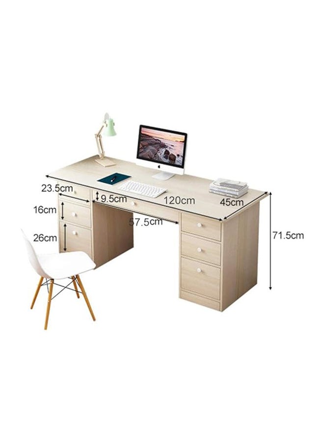 Computer DeskHome Office Desk Writing Desk Work Table With Storage Drawers Executive Large Storage Space120 * 45 * 71CM ‎45 x 120 x 71 cm