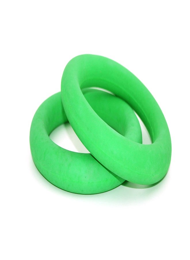 X ron Tennikoit Ring Sponge Filled 2 Pcs 6.5 Inches Diameter Playing Tennikoit Ring, Tennis Ring, Rubber Frisbee (Green) 2 Pcs - Image 3
