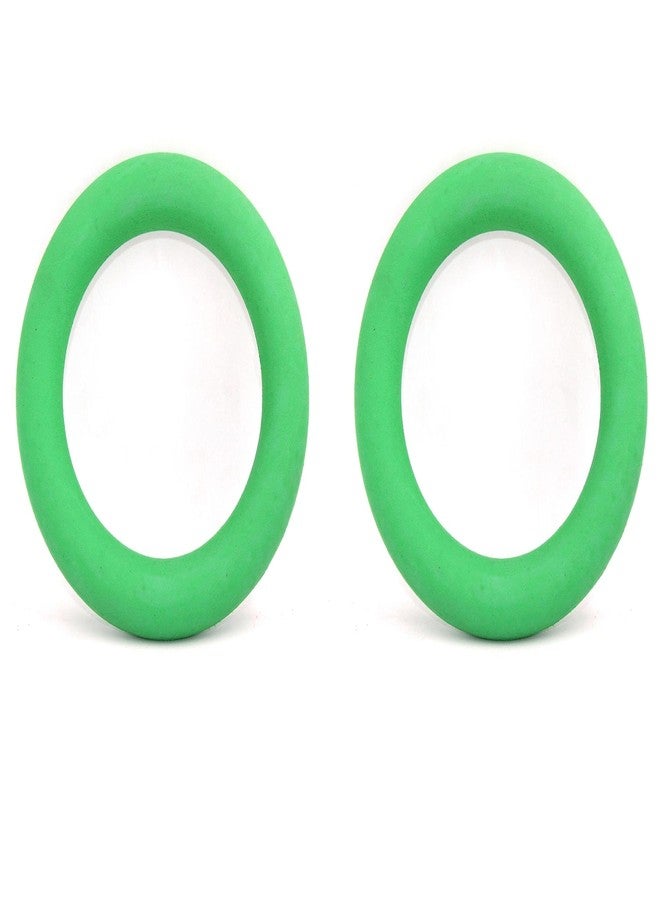 X ron Tennikoit Ring Sponge Filled 2 Pcs 6.5 Inches Diameter Playing Tennikoit Ring, Tennis Ring, Rubber Frisbee (Green) 2 Pcs - Image 4