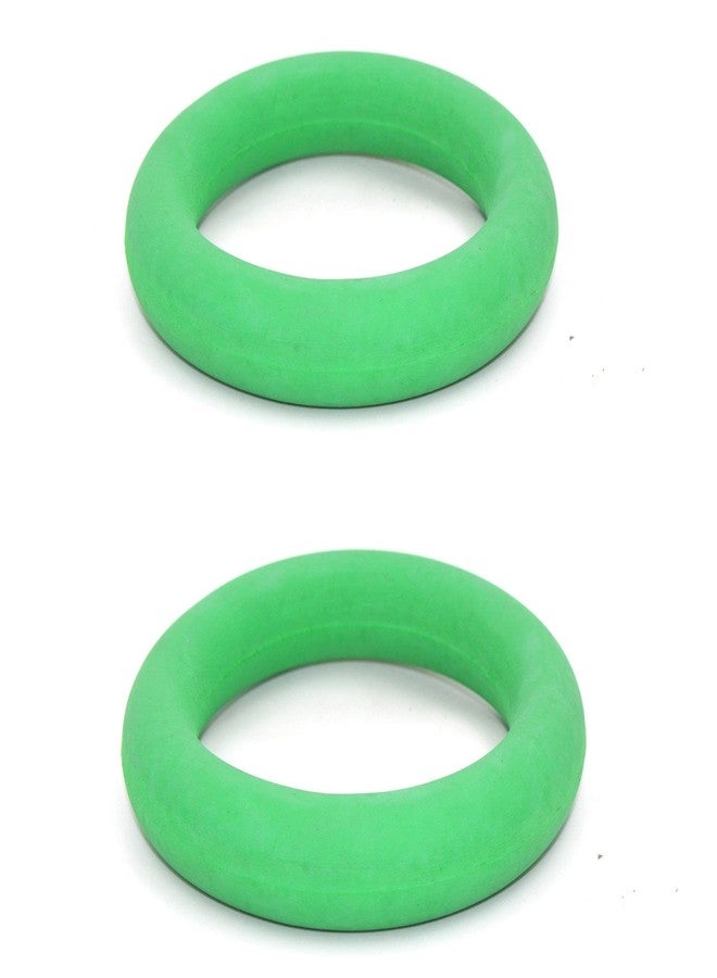 X ron Tennikoit Ring Sponge Filled 2 Pcs 6.5 Inches Diameter Playing Tennikoit Ring, Tennis Ring, Rubber Frisbee (Green) 2 Pcs - Image 2