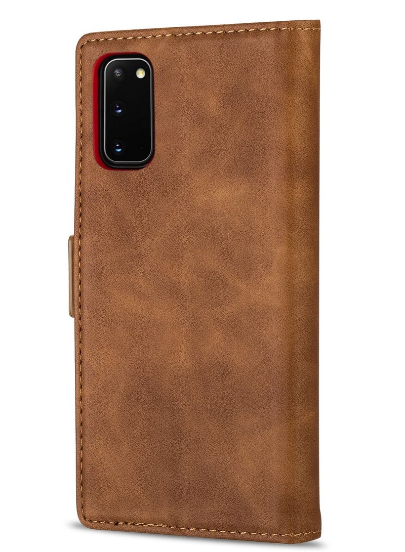 Suteni Flip Cover Hidden Card Slots Leather Phone Case for Samsung - Image 1