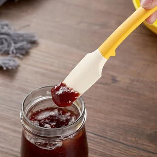 DHRUSIMI 1 Pcs Multi-Purpose Silicone Jam Spreader Spatula with Can Opener End for Jar, Peanut Butter Jelly, Chocolate Spreader Mixing Scraper, Spread with Clean Hands by Simple Spreading (Pack of 1) - Image 1