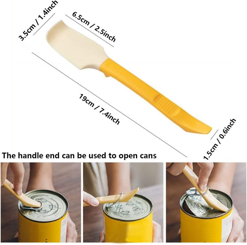 DHRUSIMI 1 Pcs Multi-Purpose Silicone Jam Spreader Spatula with Can Opener End for Jar, Peanut Butter Jelly, Chocolate Spreader Mixing Scraper, Spread with Clean Hands by Simple Spreading (Pack of 1) - Image 3
