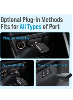 KASTWAVE Wireless CarPlay Adapter - Fastest 5GHz, Plug and Play, USB-C and USB-A Cables - Enhance CarPlay Experience with Easy Installation, Black  - Image 5