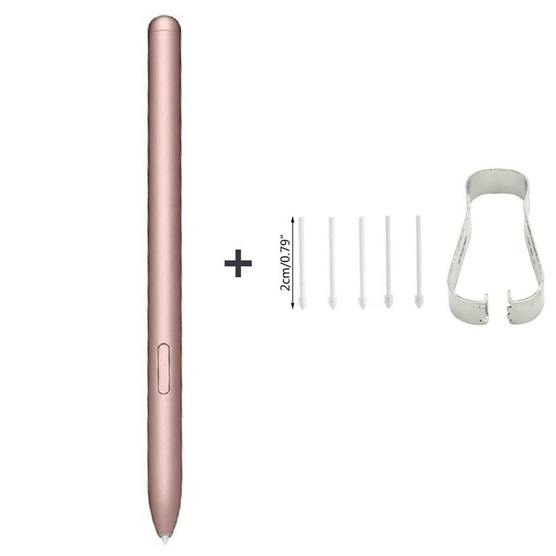 SLQ ULK Replacement S Pen for Samsung Galaxy Tab S7 S7+ Plus S7 FE (EJ-PT870) Stylus Pen + TipsNibs (Without Bluetooth) ( Bronze) - Image 2