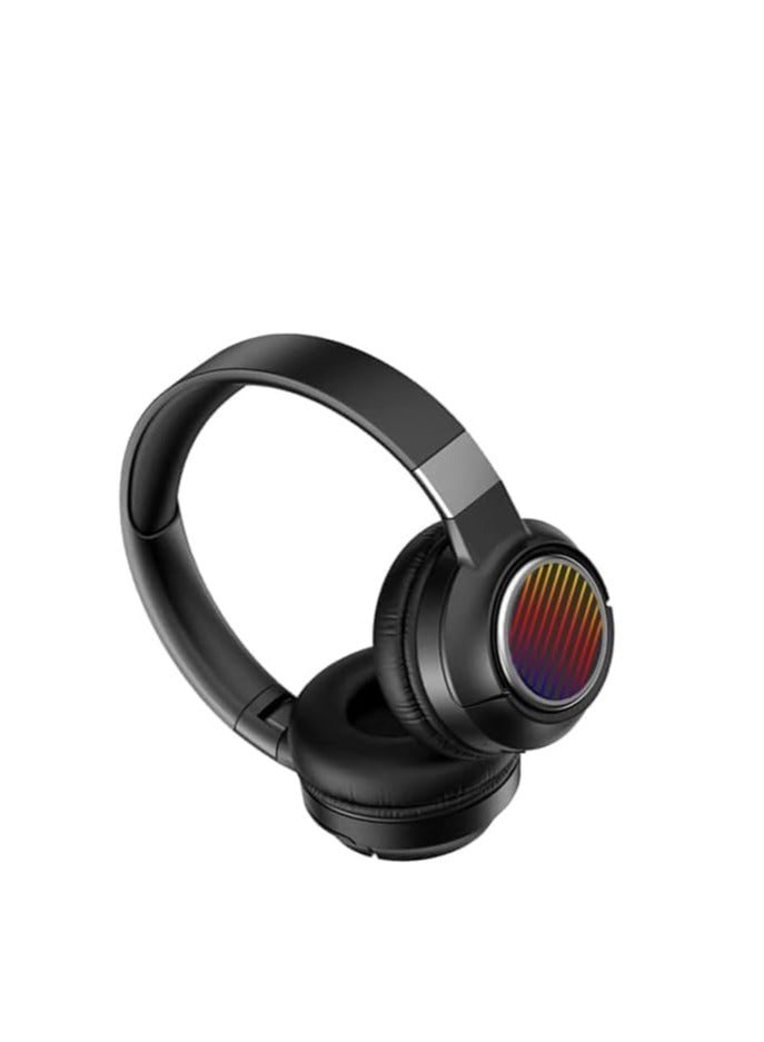 Bluetooth Headphone - Pure Bass Stereo - RGB LED - TUNE910 (Black) - Image 2