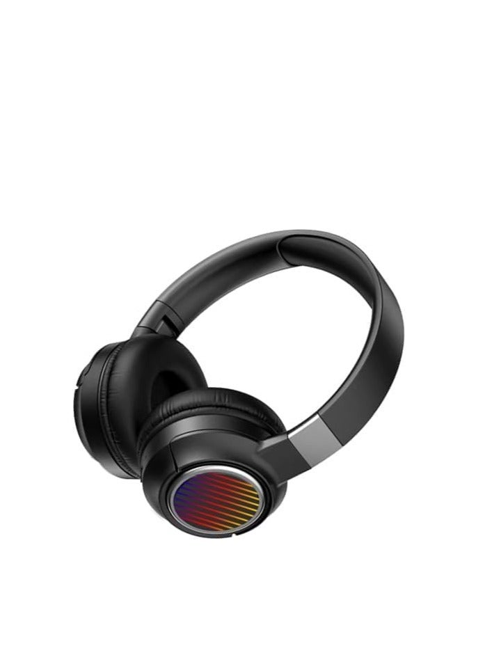 Bluetooth Headphone - Pure Bass Stereo - RGB LED - TUNE910 (Black) - Image 3