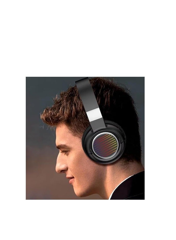 Bluetooth Headphone - Pure Bass Stereo - RGB LED - TUNE910 (Black) - Image 4