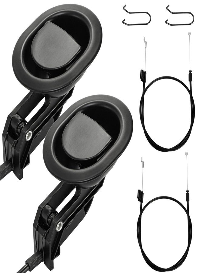 Acshio 2 Sets of Metal Recliner Release Pull Handle, Universal Heavy Duty Sofa Release Lever Pull Handle with Cable, Recliners Repair Replacement Parts Fits Most Furniture Recliner Couch Sofa Chair - Image 1