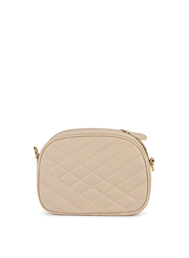 Vincci Women Quilted Shoulder Bag With Adjustable Strap