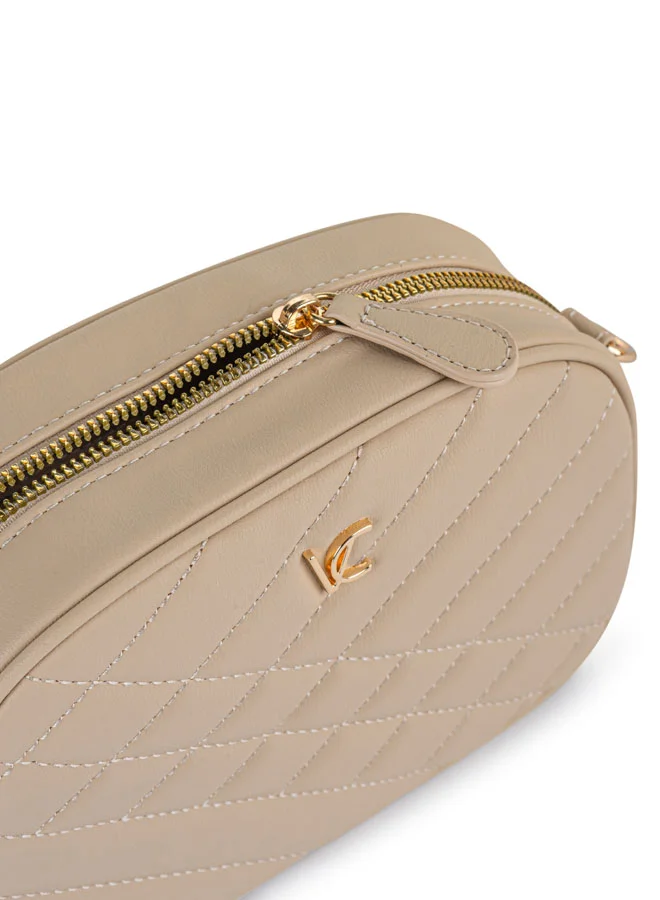 Vincci Women Quilted Shoulder Bag With Adjustable Strap