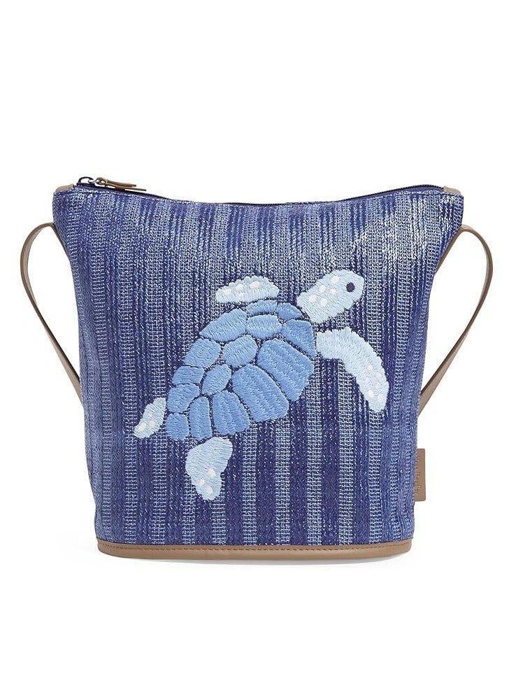 Vera Bradley Women's Straw Bucket Crossbody Purse Crossbody Purse - Image 1