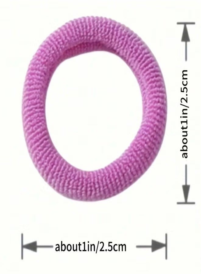 Generic Pack Of 500 Multicolour Non-Slip Elastic Hair Ties - Image 2