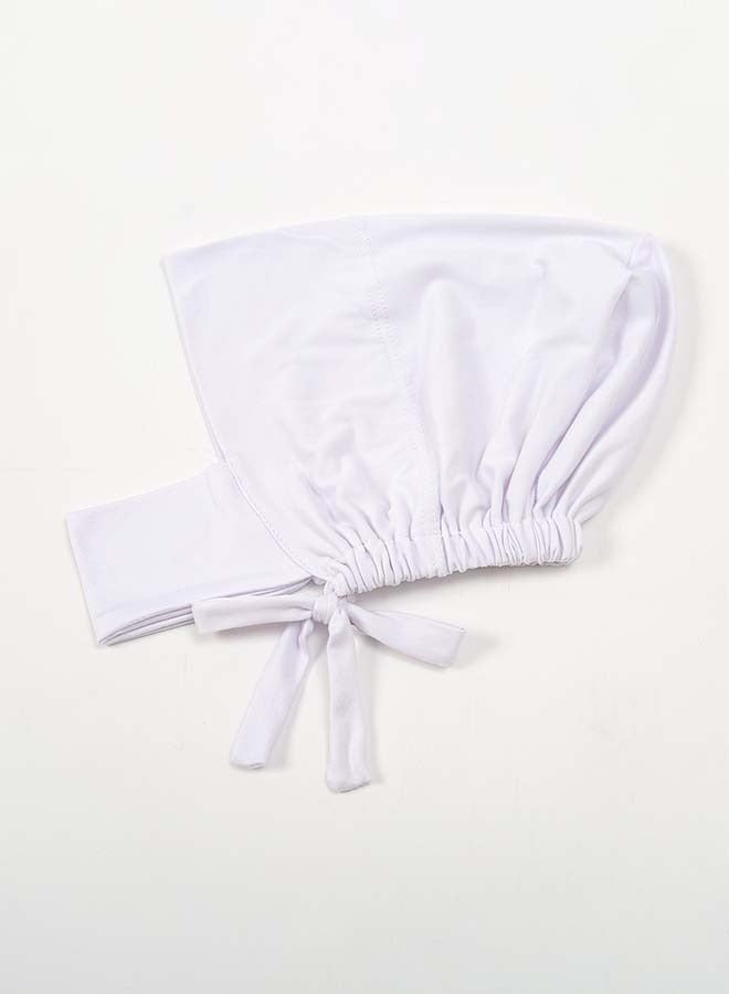 Solid Color Inner Hijab Cap Women Underscarf Hat Hijab Cap Islamic Under Scarf Hijab Cap with Tie-Back Closure  - Image 5