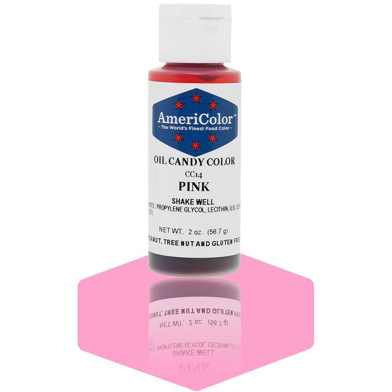 Americolor Pink 2 oz Cake Decorating Candy Making Candy Color Oil