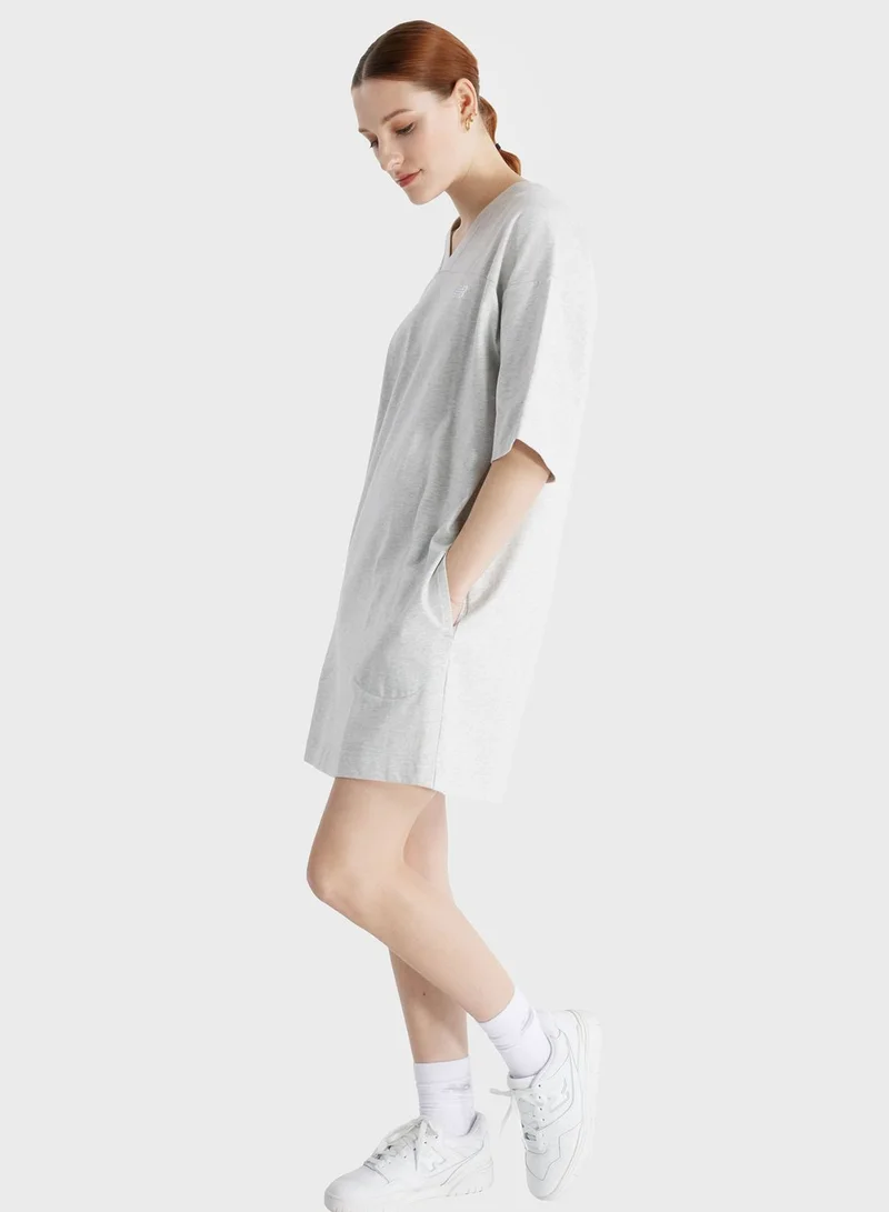 New Balance V-Neck Knit Dress