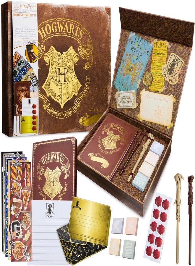 Harry Potter Stationary Set for Kids Teens Adults with Wand Pens Notebook Stickers Sticky Notes School Supplies Journaling Writing Gifts for Kids - Image 1