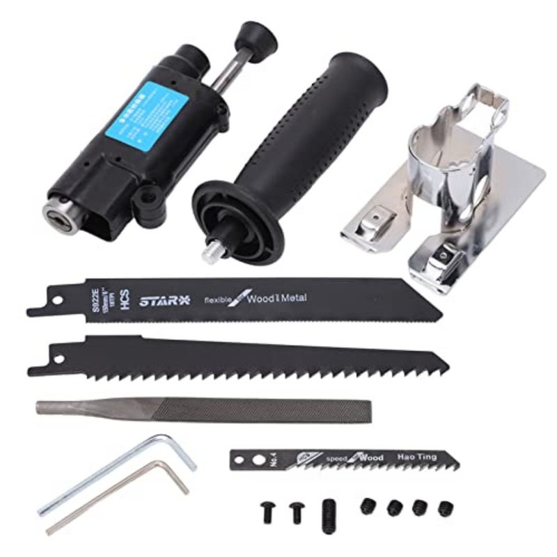 Electric Drill Reciprocating Saw Adapter, Multifunctional Cutting Conversion Attachment for Metal Wood Working - Image 1