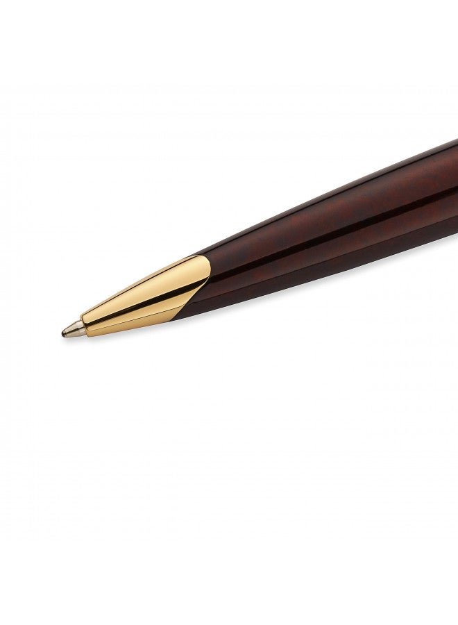Waterman Waterman Carène Ballpoint Pen, Marine Amber with 23k Gold Clip, Medium Point with Blue Ink Cartridge, Gift Box  - Image 4