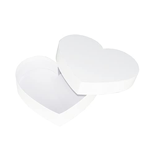 WENPACK Empty Heart Shaped Gift Box Strawberry Packaging (White) - Image 2