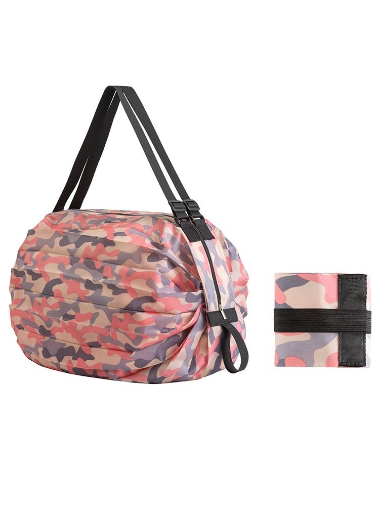 Reusable Shopping Bag, Travel Duffel Bag Portable Foldable Grocery Storage Tote, Eco-friendly Travel Recycle Shopping Bag, Waterproof Nylon Bag, Daily Shopping Commuting Picnic Camping Storage Bag Beach Swim Bags  - Image 1