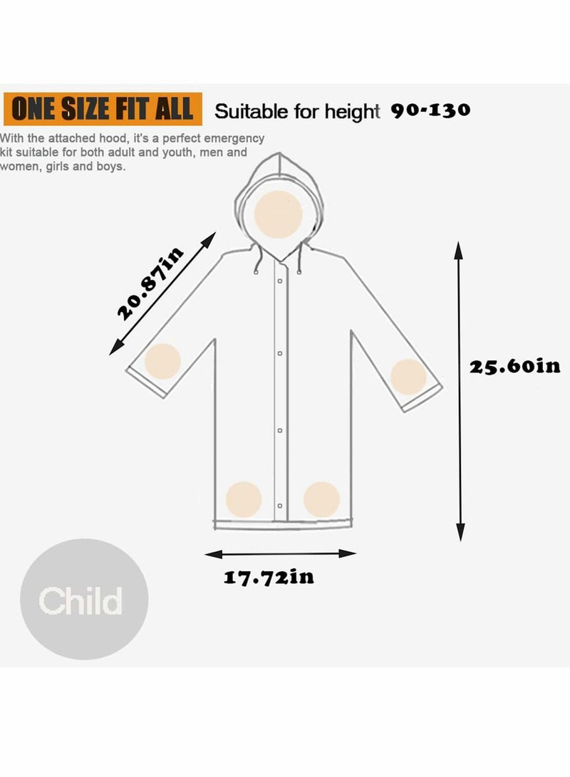 Children's raincoats, Cartoon Kids Rain Jacket, Blue CarGirls Hooded Rain Poncho Outdoors Kids Transparent Raincoat Student Rain Suit Waterproof Durable Windbreaker (Pink Rabbit)  - Image 4