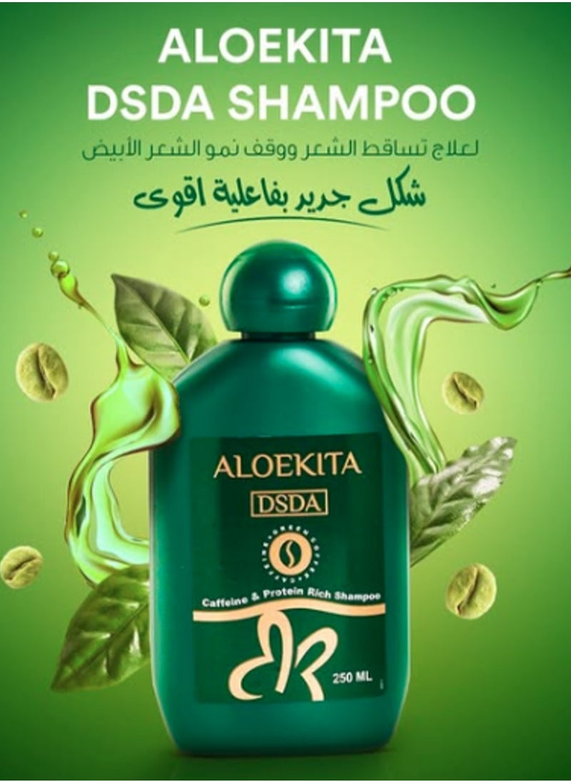 Aloekita - Aloekita DSDA Caffeine & protein rich Shampoo for Hair Loss - 250ml - Image 1