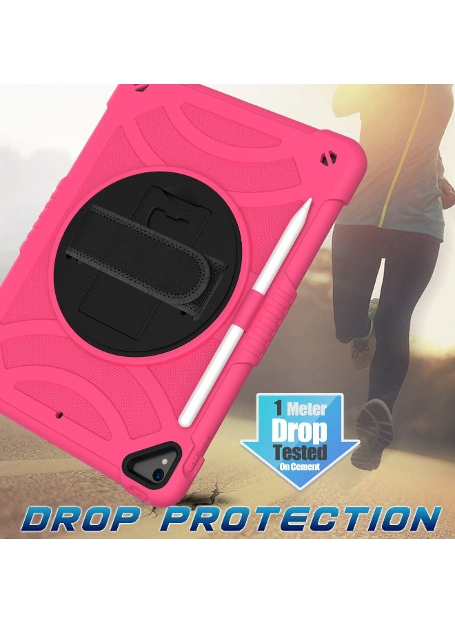 NIBEMINENT Case for ipad 9th/8th/7th Generation 10.2'' Heavy Duty Screen Protector 360° Rotating Stand Handle Pencil Holder Shockproof Drop Protection Shoulder/Hand Strap Durable Kids-Friendly  - Image 5