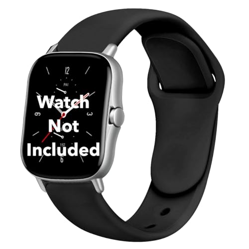FCS Silicon 22mm Watch Strap For Fossil Gen 5 The Carlyle HR(Black) - Image 2