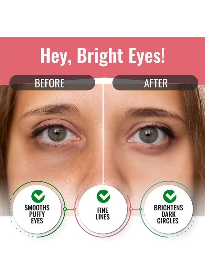 LOOKATME Eye Mask for Puffiness - Under Eye Patches for Dark Circles - Korean Under Eye Mask Patches for Puffy Eyes - Eye Gel Pads Depuffing Eye Brightener with Aloe Vera, Green Tea, Rose, Caffeine, Hydrogel & - Image 2