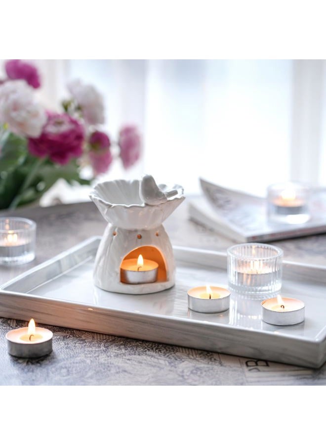 HILUMIDA Unscented Tealight Candles - 200 Pack 4 Hours Smokeless White Small Tea Candles for Weddings,Warmer Home Decor for Home - Image 5