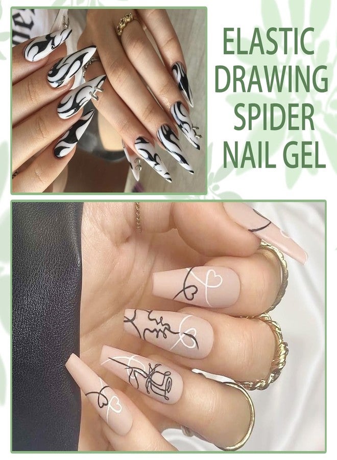 SULLMAR 12 Color Gel Nail Polish Liner Set Suitable for Creative Nail Design and Professional Nail Art Gel Liner for Stylish Nails - Image 3