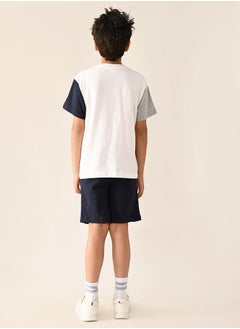 LILPICKS Boat Printed T-shirt with Drawstring Short Set  - Image 3