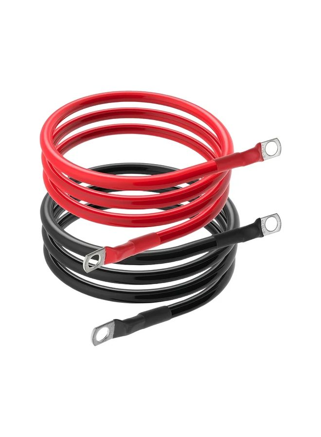 6AWG - زوجان من كابل بطارية SC16 8 بطول 3 أقدام للقوارب البحرية والمركبات الترفيهية والسيارات - Image 3