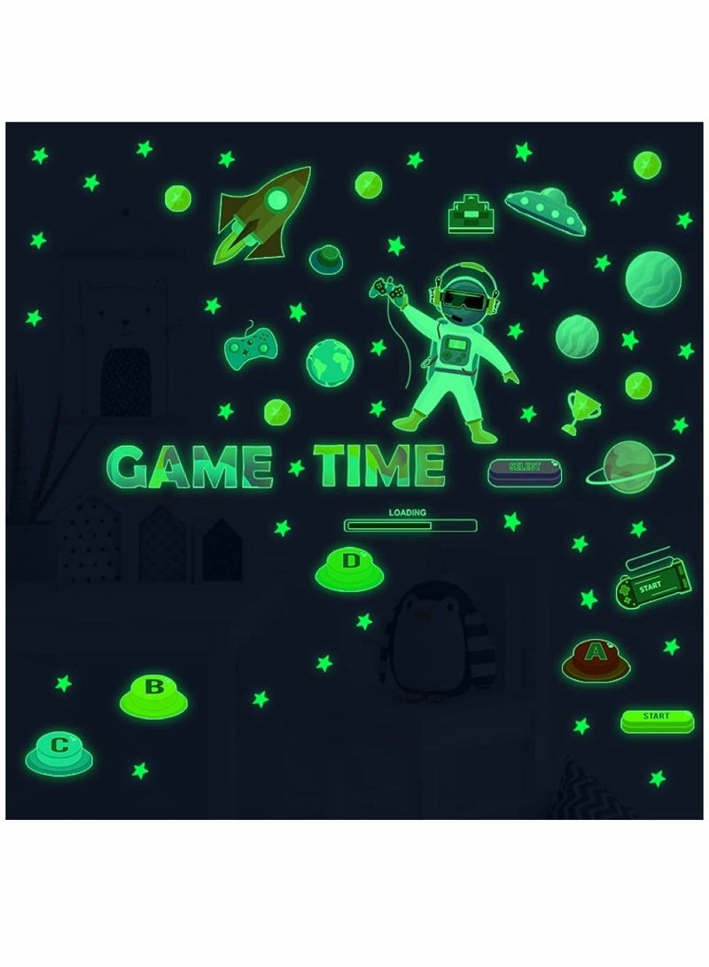نيبمينينت Glow in The Dark Game Wall Decals Glowing Controller Gamer Adhesive Vintage Journaling Scrapbooking Supplies ,366 Pcs Mini Scrapbook Paper Bullet Junk Journal Kit Planner Diary - Image 5