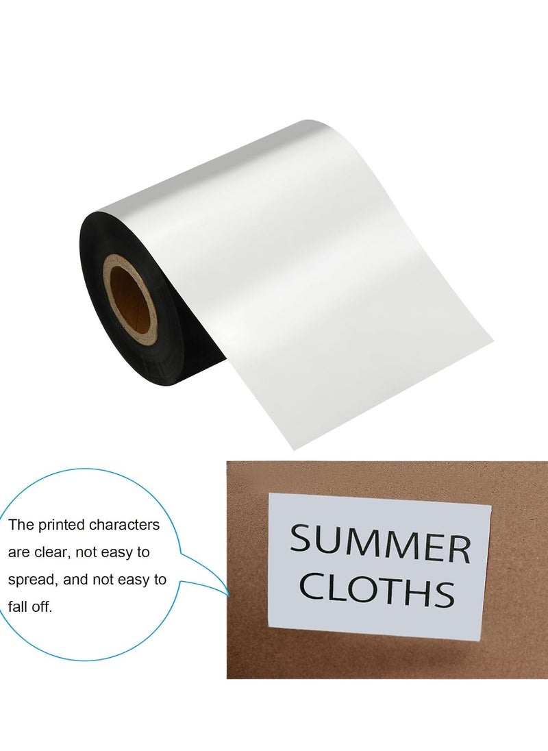 Generic Thermal Transfer Ribbon 110mm*300m-1 Roll.Resin Enhanced Wax Barcode Black Printer Ribbon 1” Core Ink Outside for Zebra ZT230 ZT410 ZT420 ZT610 Datamax Intermec Sato  - Image 3