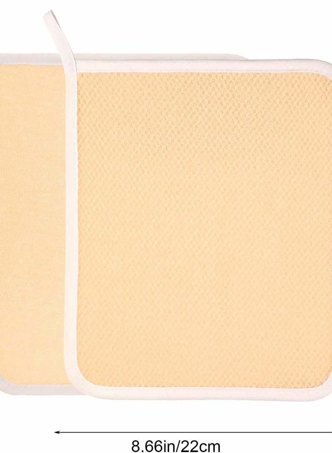 Phogary 6 Pack Exfoliating Wash Cloths for Body Scrub and Face Clean, Dual-Sided Exfoliating Wash Towels Bath Washcloths for Men Women Skin Massage Spa - Rough Exfoliating Side and Soft Terry Side - Image 2
